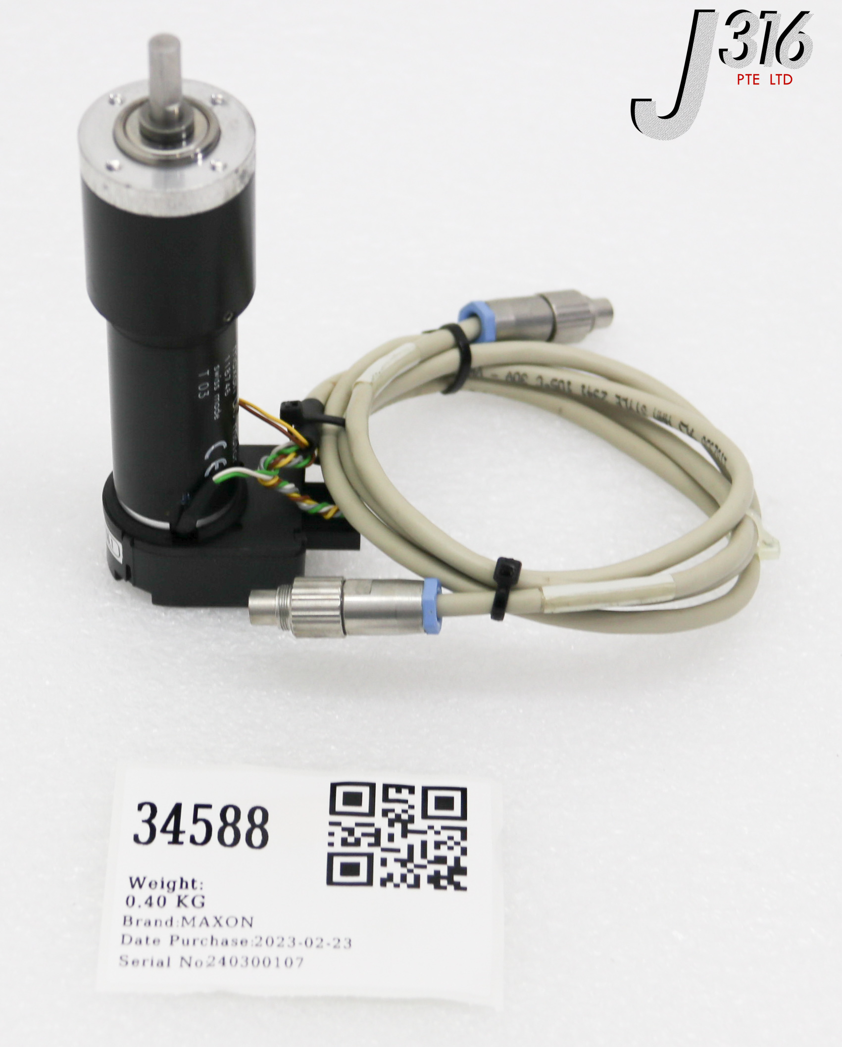 34588 MAXON DC MOTOR W/ GEARHEAD 114473 & ENCODER HEDS-5540 118746